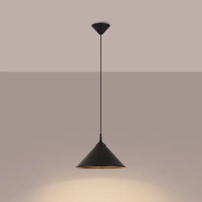 Sollux SL.1326 - Lampadario a sospensione con filo ZUMA 1xE27/15W/230V diametro 30 cm nero