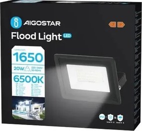 Aigostar - Riflettore LED LED/20W/230V 6500K IP65