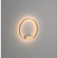 Applique Da Parete Moderno Rim Alluminio Ottone 1 Luce Led 25W