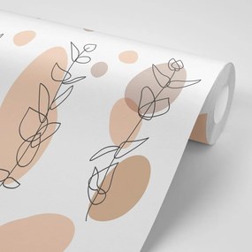 Carta da parati – Natura morta minimalista di piantine