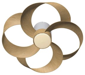 Ventilatore da soffitto Rose marrone, Ø 65 cm, CCT, dimmerabile, MANTRA IP20