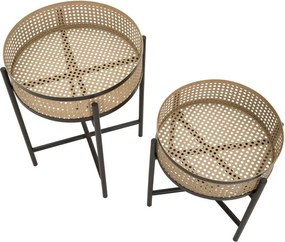 Set di tavolini rotondi 2 pz ø 40 cm Fuji – Mauro Ferretti