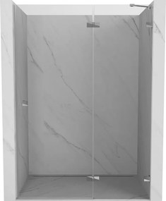 Mexen Lunar porta doccia ad anta destra 130 cm, trasparente, cromo - 834-130-000-01-00-P