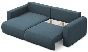 Divano angolare blu allungabile/con contenitore (con penisola a sinistra/con chaise lounge) Kapua – Makamii