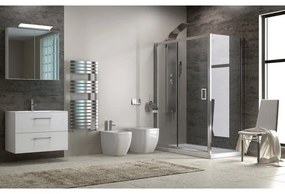 Kamalu - box doccia 100x90 cm vetro trasparente altezza 180cm k410ns