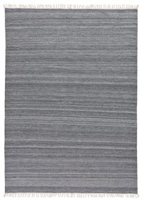 Tappeto per esterni grigio scuro in plastica riciclata Liso, 160 x 230 cm Liso Eco-Dhurrie - Universal