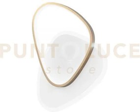 Plafoniera led ayrton tondeggiante oro 42w 4500lm cct3000k 4000k 65...