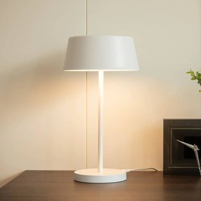 Lampada da tavolo a LED Milica Lindby, dimmerabile, Bianco / Opale, Soggiorno / Sala da pranzo, Metallo, Scandinavo, Lampada da tavolo LED