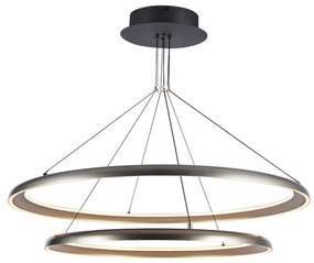 Lampadario LED moderno 65W grigio champagne 3000K – Design elegante