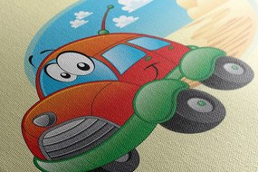 Stampa su tela – Macchinina in viaggio