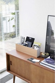 Organizer bianco/di colore naturale in metallo per cancelleria Rin – YAMAZAKI