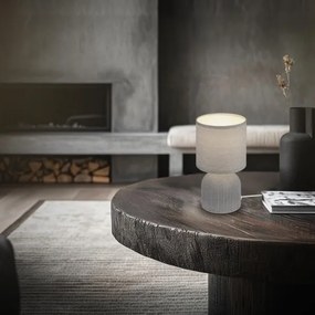 Brilo - Lampada da tavolo INO 1xE14/10W/230V grigia