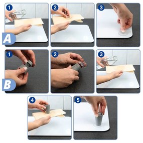 Set di 2 cappe da cucina in vetro con, 52 x 30 cm Mojito - Wenko