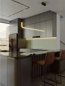 MAXLIGHT PO644 - Lampadario LED su cavo URUS LED/17W/230V nero