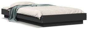 Giroletto Con Luci Led Nero 90x200 Cm İn Legno Multistrato /