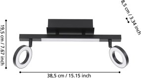 Eglo 900514 - Faretto LED CARDILLIO 2x3,2W + LED 3,3W/230V