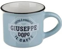 Tazzina caffè con nome Giuseppe in gres porcellanato