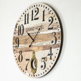 Orologio da parete 1xAA diametro 58,2 cm beige