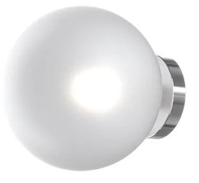 Applique Contemporanea Eclipse Metallo Cromo Vetro Bianco Fog 1 Luce G9