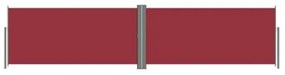 Tenda da Sole Laterale Retrattile Rossa 140x600 cm