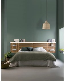 Testiera in pino bianco/naturale 240x62 cm Nidra - Marckeric