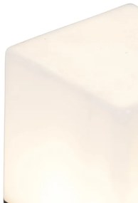 Picchetto da esterno nero vetro opalino 30 cm con picchetto da terra e ghiera per cavi - Denmark