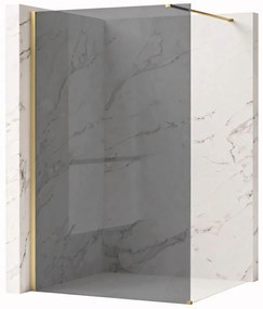 Parete doccia Rea Flexi Grey / Brush Gold 80