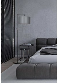 Piantana Contemporaneo Sigfrido Acciaio Nero Grigio 1 Luce E27 Ip20