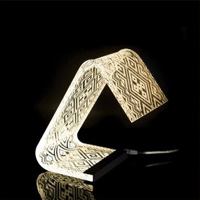 Vesta Lampada da tavolo o comodino C-LED piccola - 5 decori ETHNIC CALDA