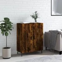 Credenza Rovere Fumo 69,5x34x90 cm in Legno Multistrato 827745