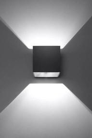 Applique da Parete in Alluminio  QUAD 1 G9 Nera da Interno