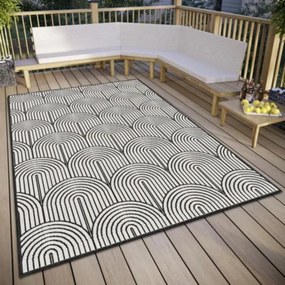 Tappeto da esterno bianco e nero 160x230 cm Pangli Black - Hanse Home