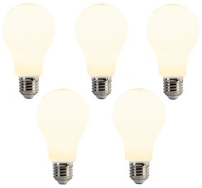 Set di 5 Lampadina LED E27 A67 opale 8W 900 lm 2700K