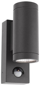 Redo 9453-Applique da esterno con sensore VINCE 2xLED/3W/230V IP54 antracite