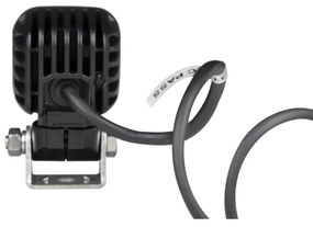 LED Faretto per macchina BLACK LED/10W/10-30V IP69 5700K quadrato