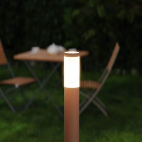 Paletto da Giardino 100cm CORTEN IK06 IP54 base E27