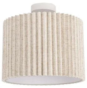 Brilagi - Plafoniera NORDIC WAVE 1xE27/15W/230V Ø 32 cm in lino/bianco