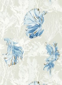Harlequin Carta da parati Halfmoon - Stillness/ Indigo