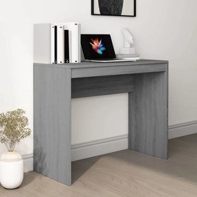 Scrivania Grigio Sonoma 90x40x72 Cm İn Legno Multistrato /