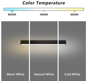 Immax NEO 07254L - Luce LED dimmerabile LUNGO 20W/230V Wi-Fi Tuya nero + +TC