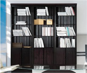 Libreria in legno di pino marrone 222x223 cm Anita - Støraa