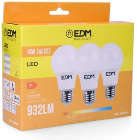 Lampadina LED EDM E27 10 W F 810 Lm (3200 K)