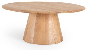 Tavolino rotondo in legno di quercia in colore naturale ø 80 cm Mushroom - Gazzda