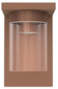 Applique Corten/Mattone da Parete Base E27 IP54 - Serie RIGA
