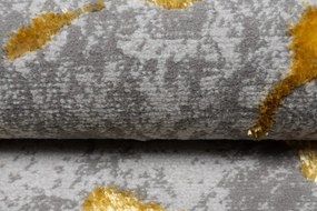 Esclusivo tappeto moderno grigio con motivo oro Larghezza: 80 cm | Lunghezza: 150 cm