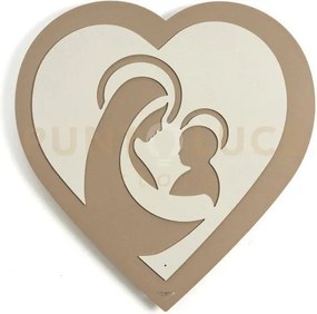 Icona cuore beige,avorio