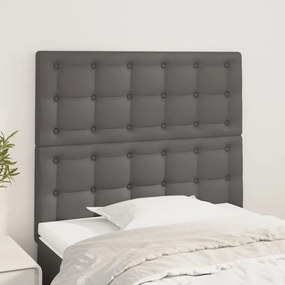 Testiera 2 Pz Grigio 80x5x78/88 Cm İn Similpelle /