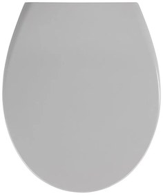 Sedile per wc grigio chiaro con chiusura facilitata , 44,5 x 37,5 cm Samos - Wenko