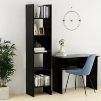 Libreria Nera 40x35x180 cm in Truciolato cod mxl 61375