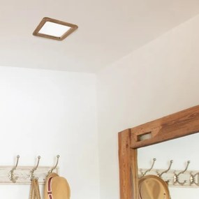 Lampada LED da incasso WOODY SPOT LED/17W/230V 3000K noce 18,5x18,5 cm